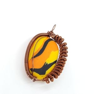 Handmade Wire Wrapped Pendant Boho Pendant